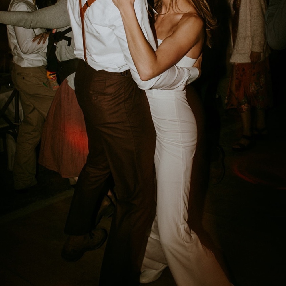 Lulus | Edith White Strapless Jumpsuit - Picture 9 of 9